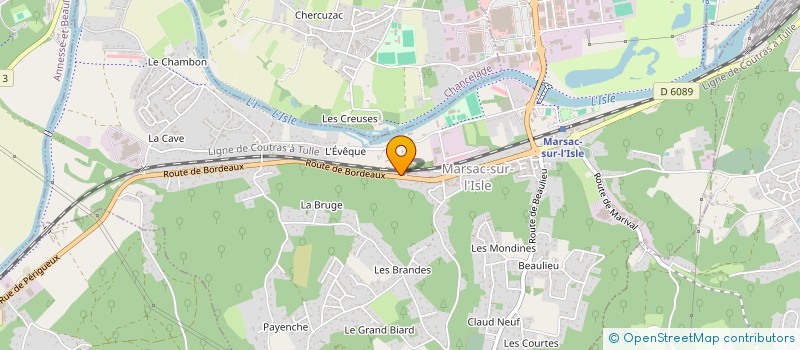 localisation de l'entreprise PISCINE NOUVELLE VAGUE  MARSAC-SUR-L'ISLE