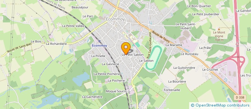 localisation de l'entreprise PISCINE OBB  ECOMMOY