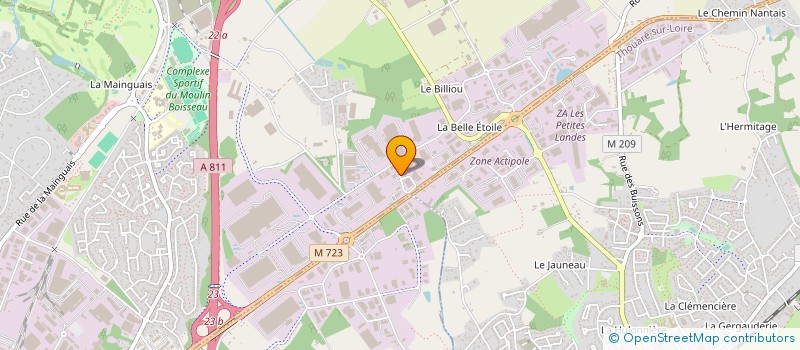 localisation de l'entreprise PISCINE OCEAN à CARQUEFOU