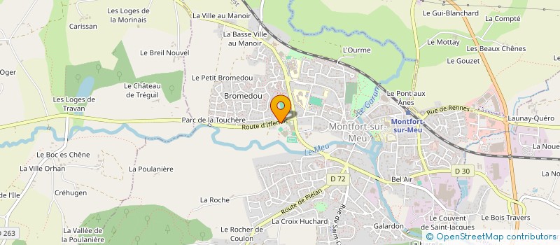 localisation de l'entreprise PISCINE OCELIE à MONTFORT-SUR-MEU