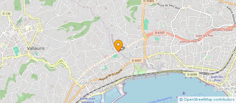 localisation de l'entreprise PISCINE P.A.C.A. à ANTIBES