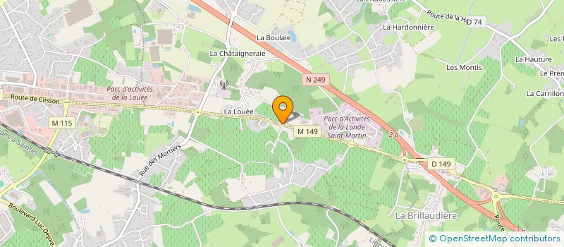 localisation de l'entreprise PISCINE PAYSAGE 44 à HAUTE-GOULAINE