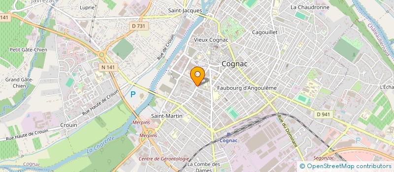 localisation de l'entreprise PISCINE PLAISIR à COGNAC