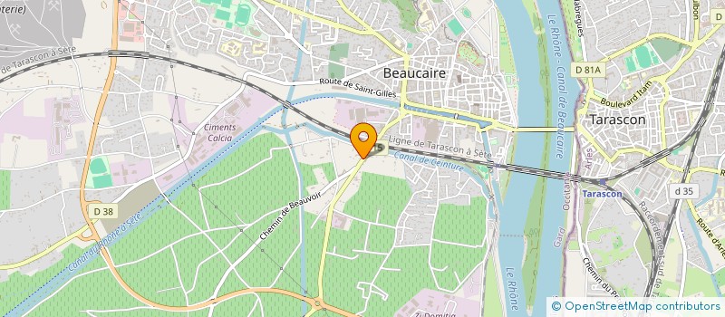 localisation de l'entreprise PISCINE PLUS à BEAUCAIRE