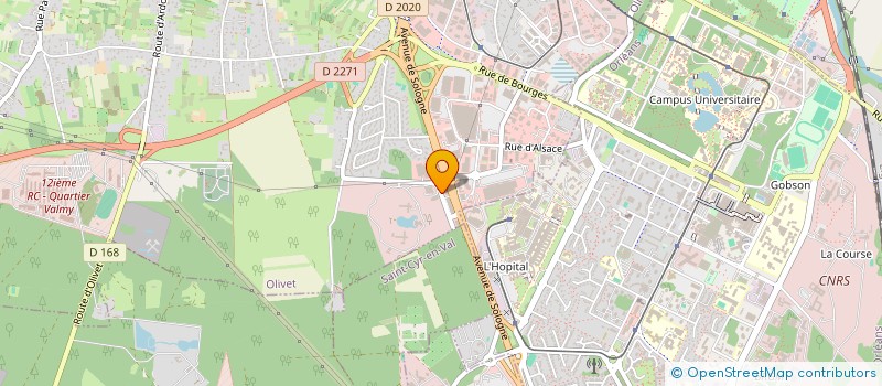 localisation de l'entreprise PISCINES 45  OLIVET