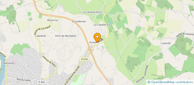 localisation de l'entreprise PISCINES 47  PUJOLS