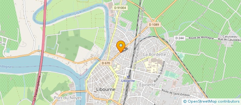 localisation de l'entreprise PISCINES ABRIS DISTRIBUTION PAD à LIBOURNE