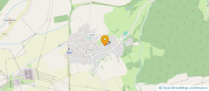 localisation de l'entreprise PISCINES B2C  VIGY