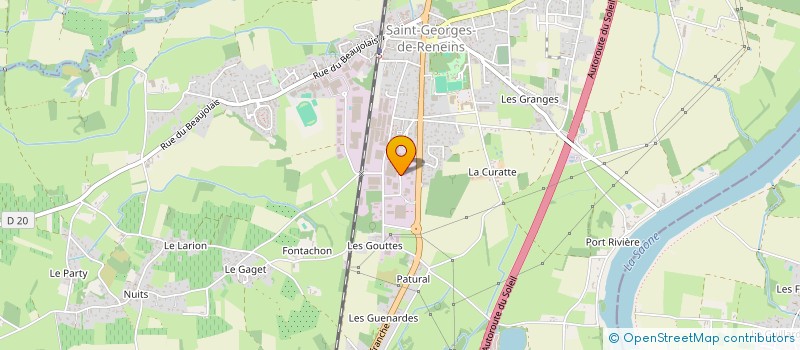 localisation de l'entreprise PISCINES BESSY  SAINT-GEORGES-DE-RENEINS