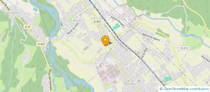 localisation de l'entreprise PISCINES BOURDEAU à ASSAT