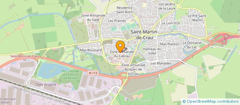 localisation de l'entreprise PISCINES CAMARGUAISES à SAINT-MARTIN-DE-CRAU