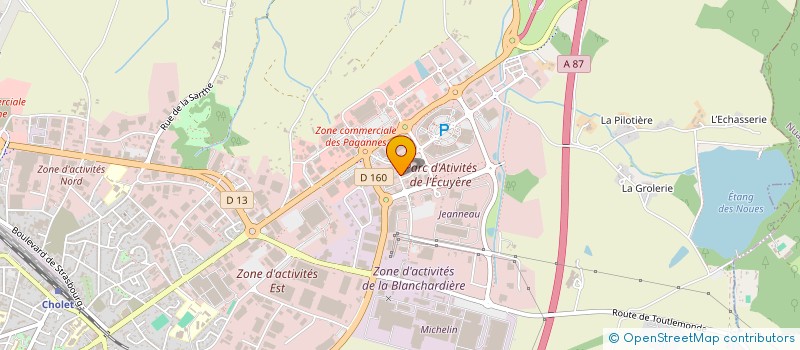localisation de l'entreprise PISCINES CONSTRUCTIONS RENOVATION ETABLISSEMENT CHOLET  CHOLET
