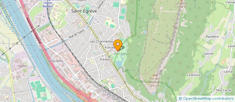 localisation de l'entreprise PISCINES CONTEMPORAINES - MARC ARVET  SAINT-EGREVE