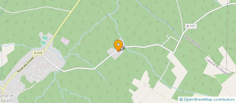 localisation de l'entreprise PISCINES D AQUITAINE  CABANAC-ET-VILLAGRAINS