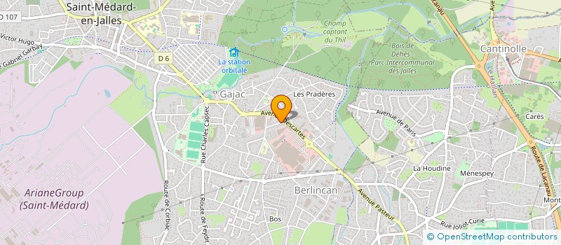 localisation de l'entreprise PISCINES DE L'ATLANTIQUE à SAINT-MEDARD-EN-JALLES