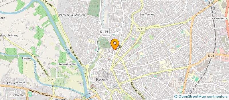 localisation de l'entreprise PISCINES DU CANAL à BEZIERS