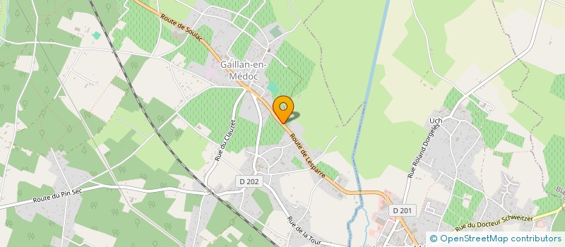 localisation de l'entreprise PISCINES EAU MEDOC à GAILLAN-EN-MEDOC