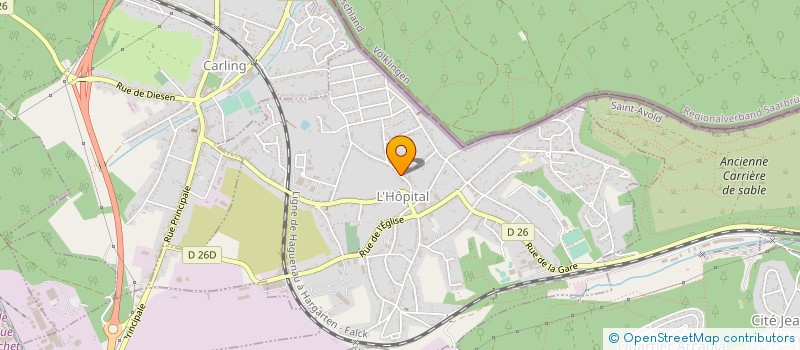 localisation de l'entreprise PISCINES ELECTRONIQUE SERVICES  L'HOPITAL