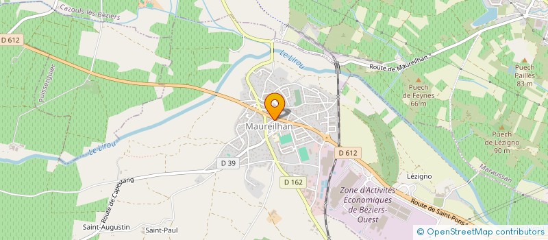 localisation de l'entreprise PISCINES ENVIRONNEMENT à MAUREILHAN