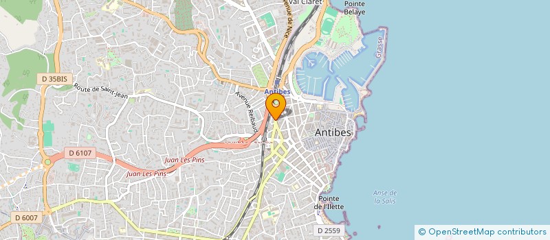 localisation de l'entreprise PISCINES ET ARROSAGE PISCINARO à ANTIBES