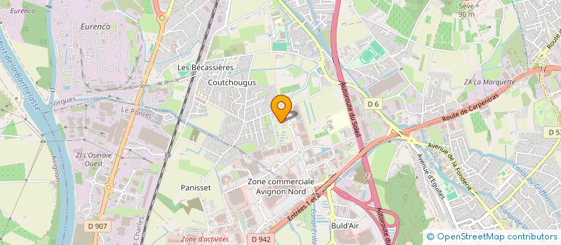 localisation de l'entreprise PISCINES ET MATERIELS DE SORGUES à SORGUES