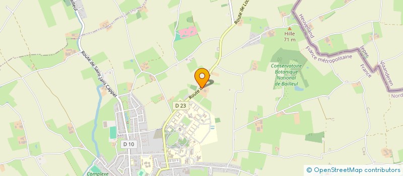 localisation de l'entreprise PISCINES ET PAYSAGES à BAILLEUL