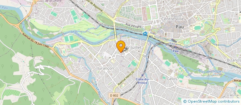 localisation de l'entreprise PISCINES ET SPAS 64  JURANCON