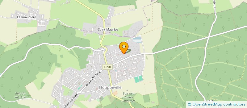 localisation de l'entreprise PISCINES ET SPAS DE NORMANDIE  HOUPPEVILLE