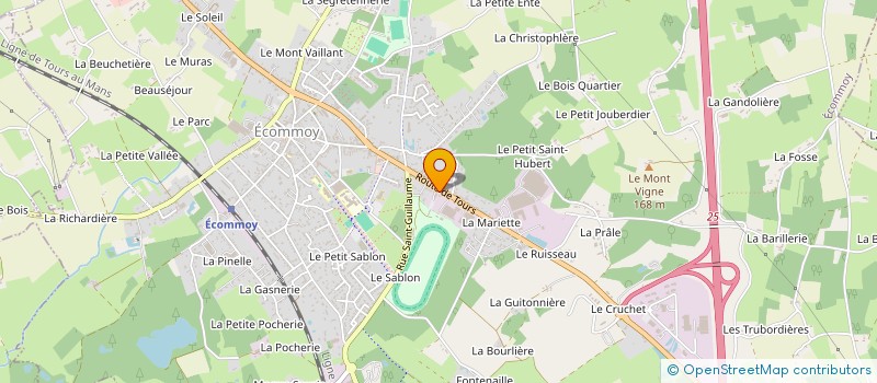 localisation de l'entreprise PISCINES ET SPAS DU BELINOIS  ECOMMOY
