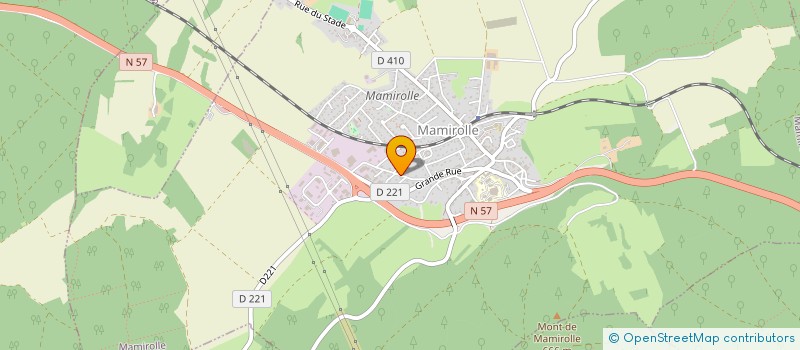 localisation de l'entreprise PISCINES ET SPAS DU HAUT-RHIN  MAMIROLLE