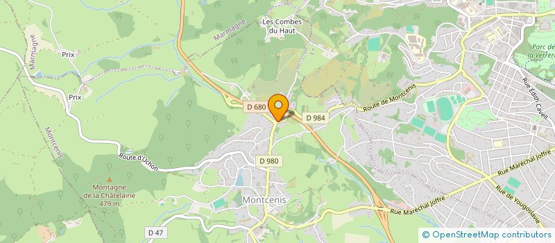 localisation de l'entreprise PISCINES GALION à MONTCENIS