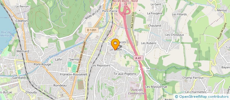 localisation de l'entreprise PISCINES KAOLI à AIX-LES-BAINS