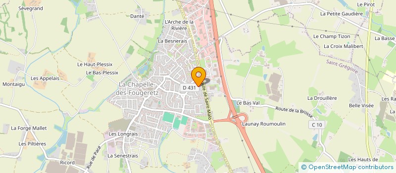 localisation de l'entreprise PISCINES LOISIRS 35 à MELESSE