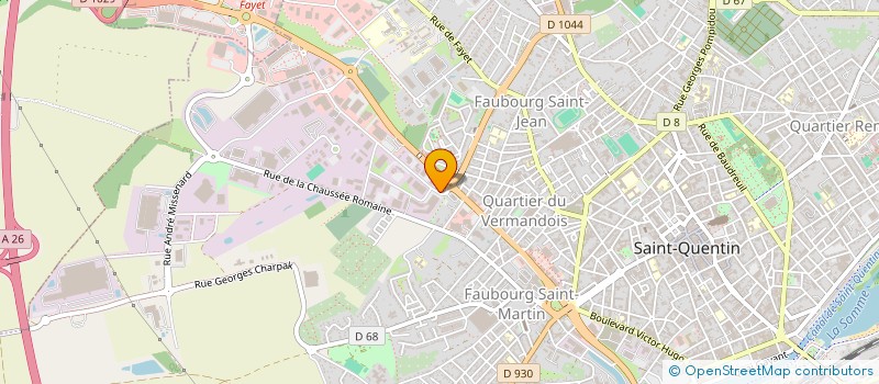 localisation de l'entreprise PISCINES LOISIRS NORD-EST à SAINT-QUENTIN