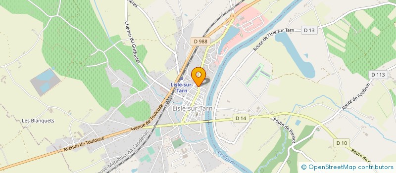 localisation de l'entreprise PISCINES MACONNERIE DELON - PMD à LISLE-SUR-TARN