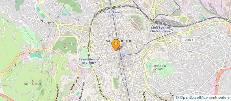 localisation de l'entreprise PISCINES MATERIAUX DU FOREZ à SAINT-ETIENNE