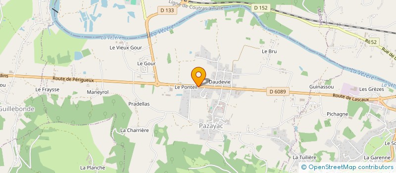 localisation de l'entreprise PISCINES MURAT  PAZAYAC