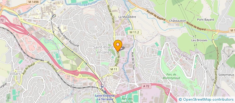 localisation de l'entreprise PISCINES PASSIONS  SAINT-PRIEST-EN-JAREZ