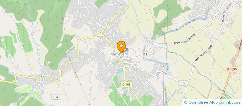 localisation de l'entreprise PISCINES PLUS  PIERREVERT