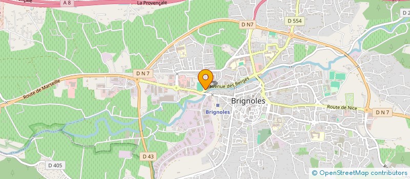 localisation de l'entreprise PISCINES PLUS à BRIGNOLES