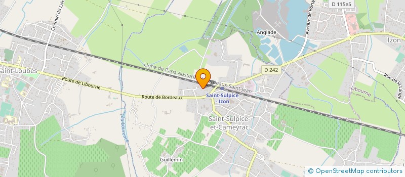 localisation de l'entreprise PISCINES PTP  SAINT-SULPICE-ET-CAMEYRAC