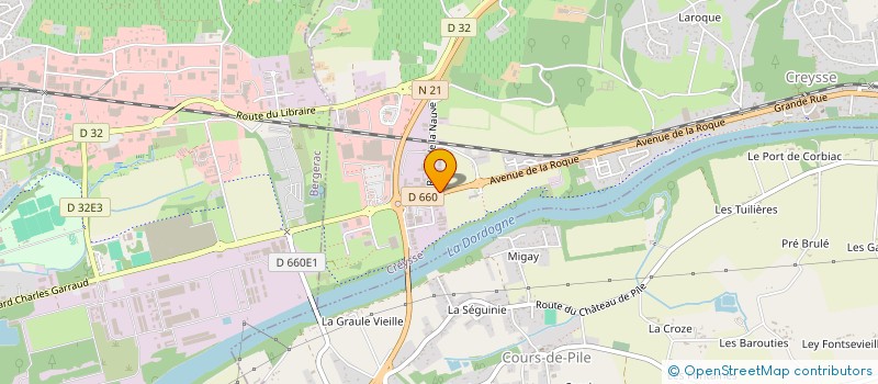 localisation de l'entreprise PISCINES SERENITE à CREYSSE