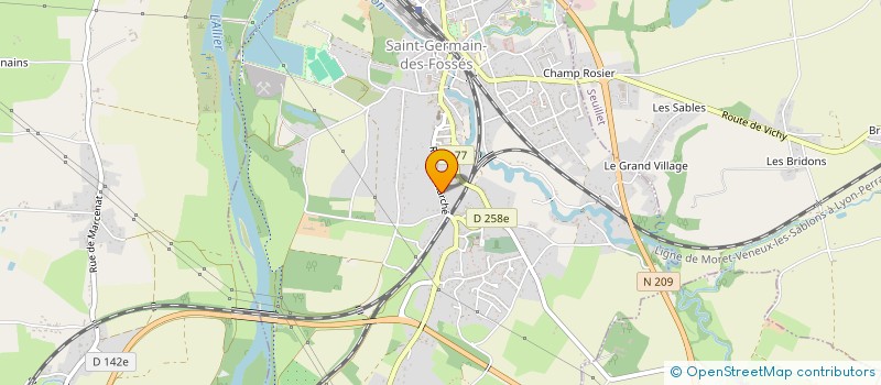 localisation de l'entreprise PISCINES SERVICES 03  SAINT-FELIX