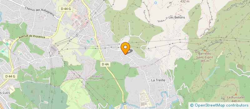 localisation de l'entreprise PISCINES SERVICES ENTRETIEN à ALLAUCH