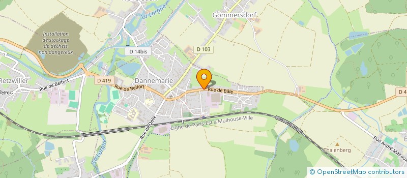 localisation de l'entreprise PISCINES SERVICES OLIVIER  DANNEMARIE