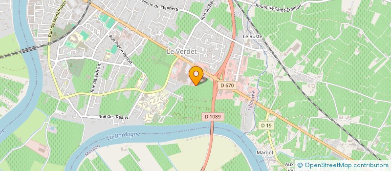 localisation de l'entreprise PISCINES SUD OCEAN à LIBOURNE