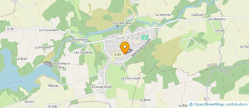 localisation de l'entreprise PISIM  SAINT-THURIAL