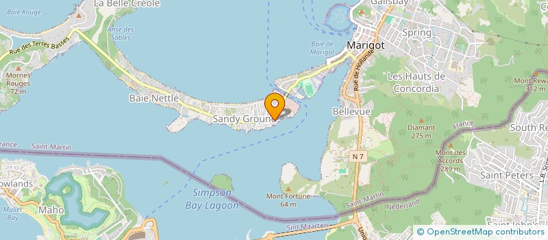 localisation de l'entreprise PISONI GESTION à SAINT MARTIN