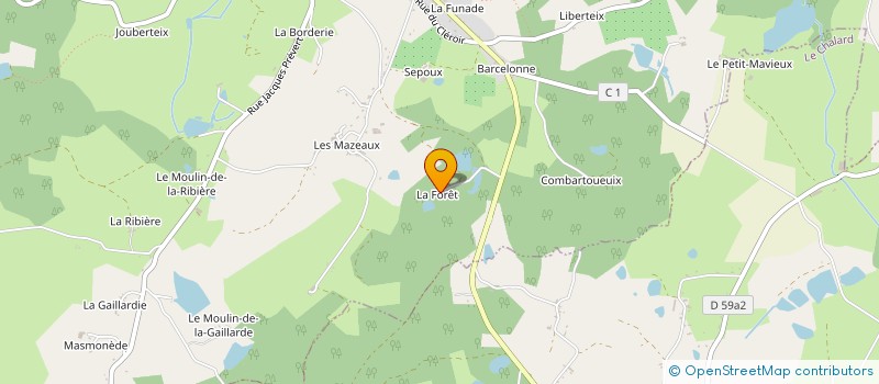 localisation de l'entreprise PISSE VACHE à ST YRIEIX LA PERCHE