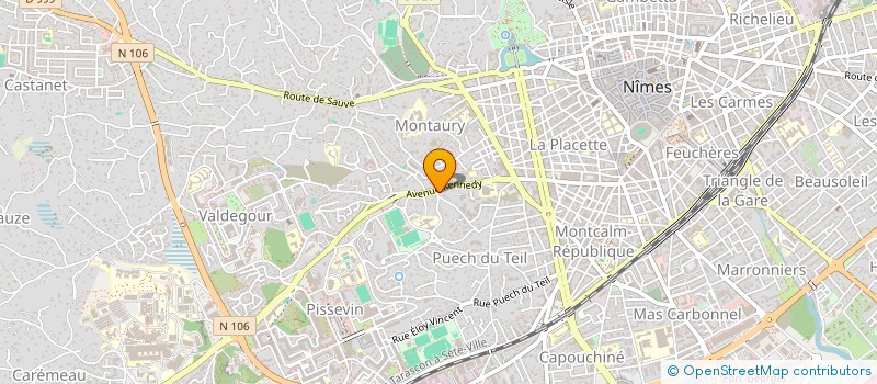 localisation de l'entreprise PISSEVIN  NIMES